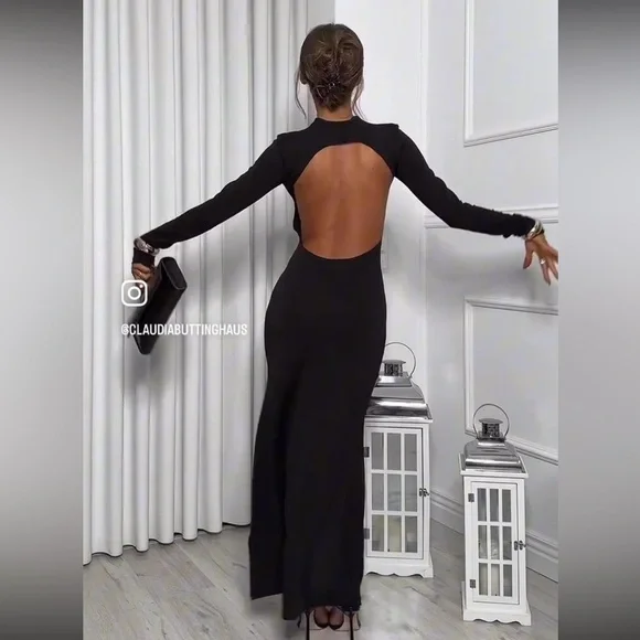 NWT ZARA VIRAL OPEN-BACK CREPE DRESS 
🚨FIRM PRICE NO DISCOUNT  ON THIS DRESS - Picture 5 of 16